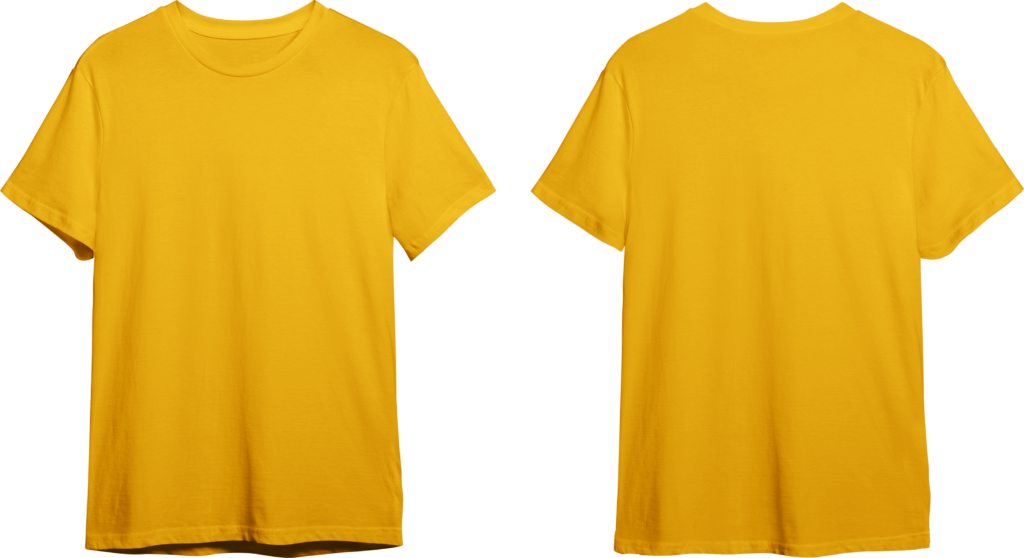 yellow shirt social media post